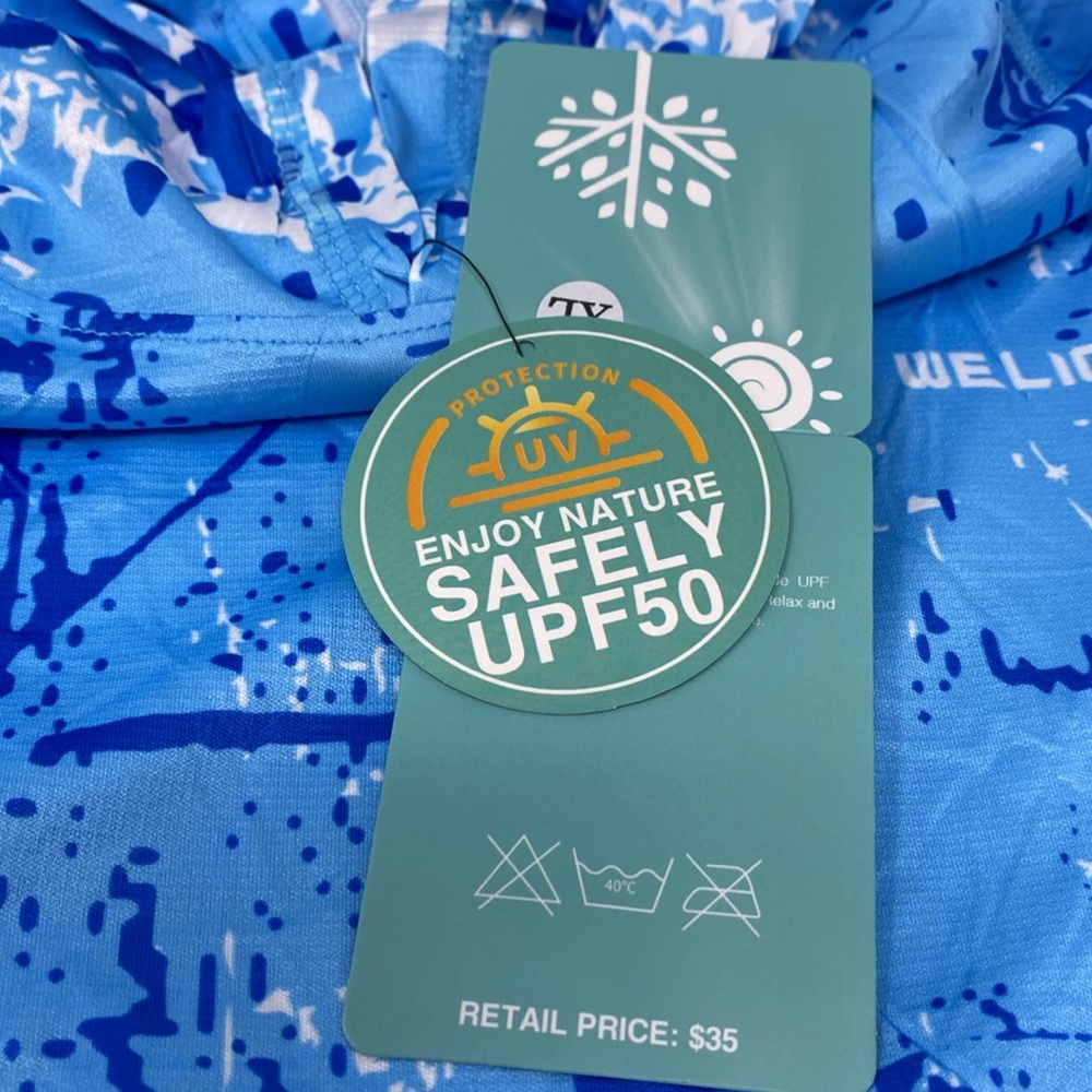 NWT weligu SPF hoodie size XL new with tags NWT - Picture 3 of 4